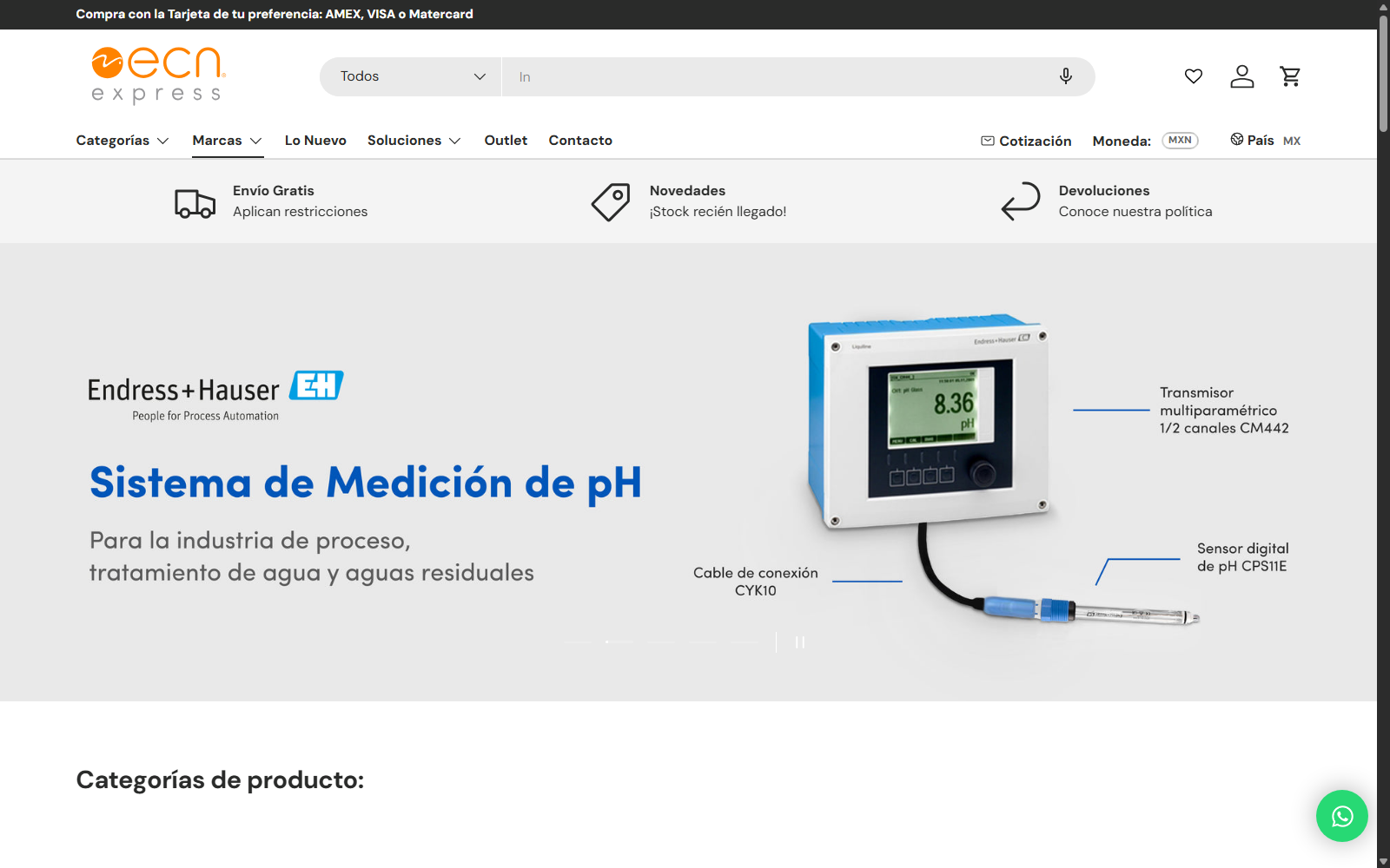 ECN Express — captura real