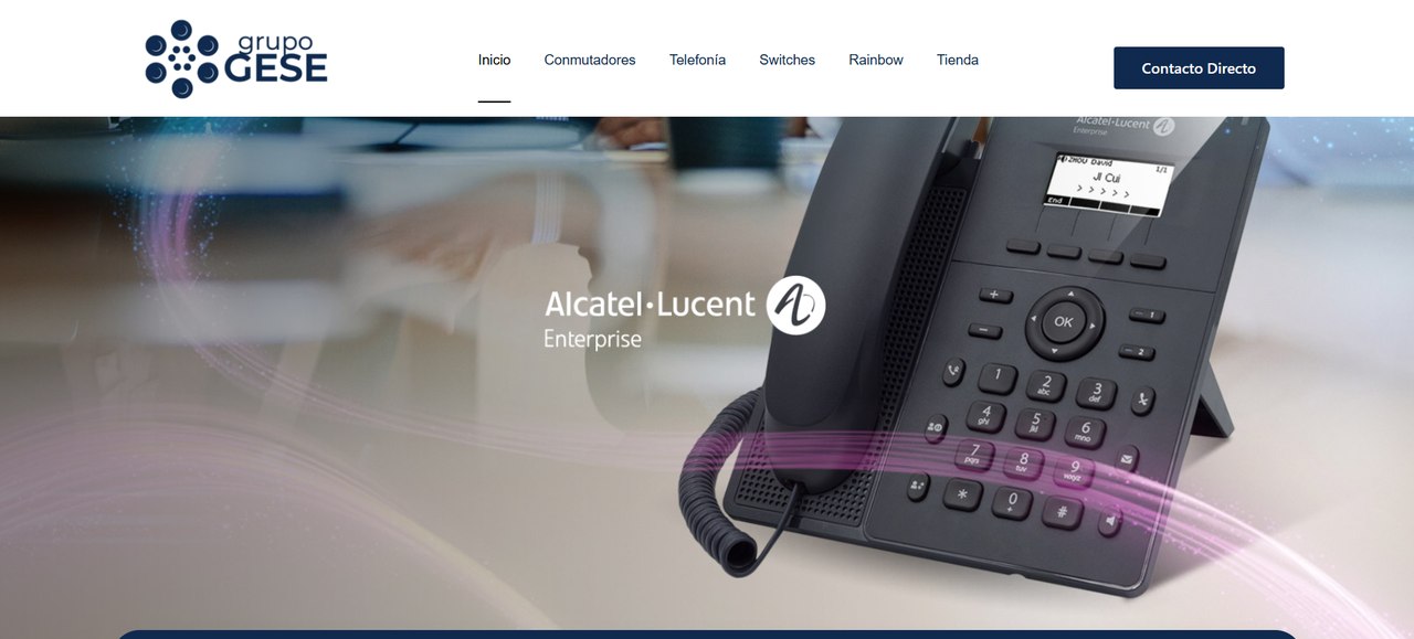 GESE Comunicaciones — captura real